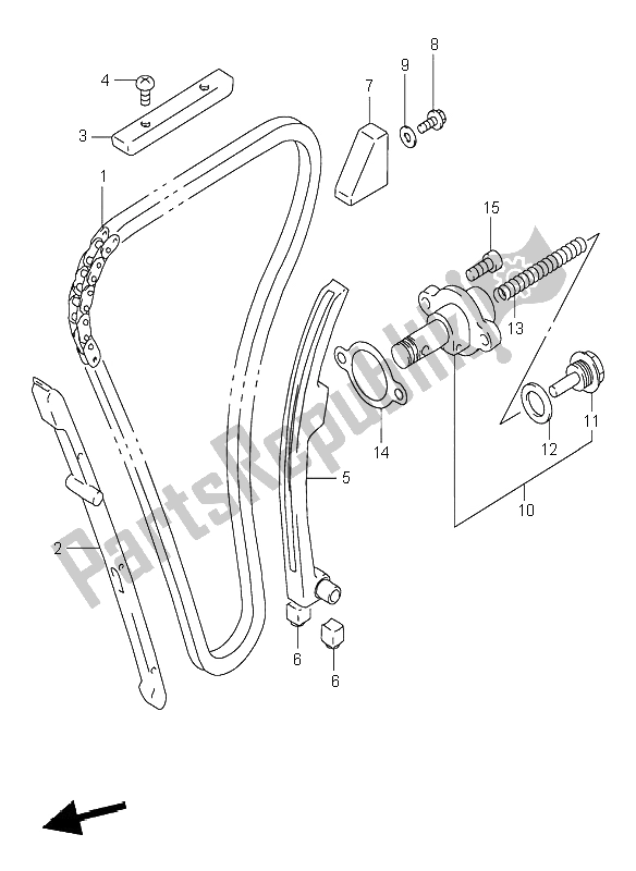 Tutte le parti per il Catena A Camme del Suzuki GSX R 1100W 1998