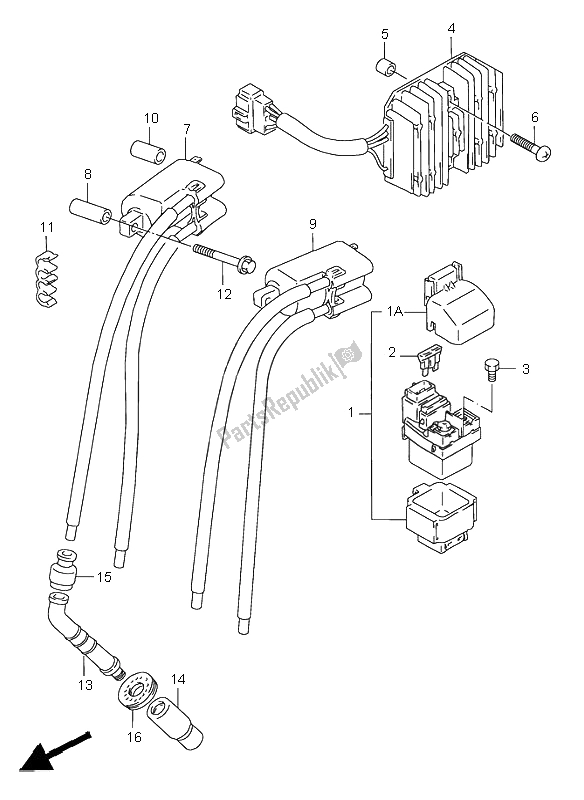 All parts for the Electrical of the Suzuki GSX R 750 1996