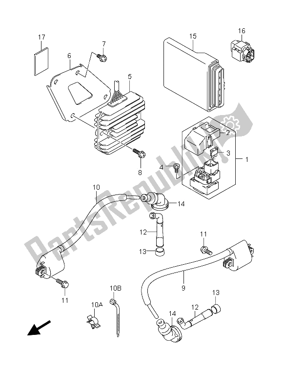 All parts for the Electrical of the Suzuki DL 650 V Strom 2006