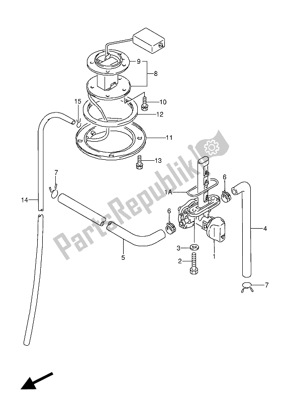 Toutes les pièces pour le Robinet De Carburant du Suzuki GSX 600 FUU2 1991