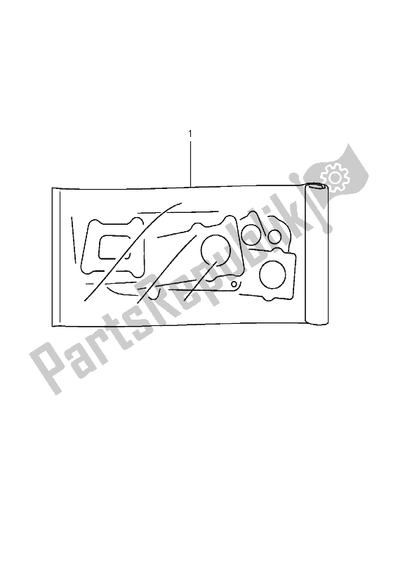 All parts for the Gasket Set of the Suzuki GSX 600F 2001