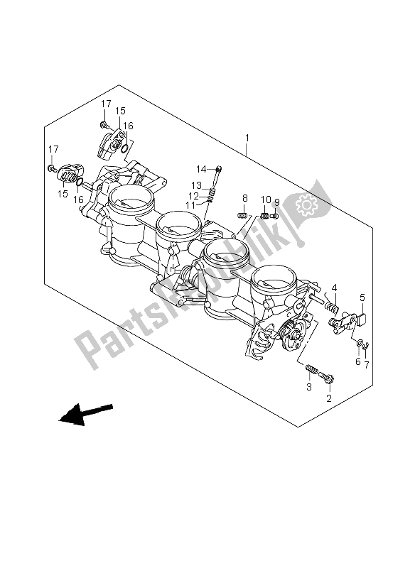 Todas las partes para Cuerpo Del Acelerador de Suzuki GSR 600 2006