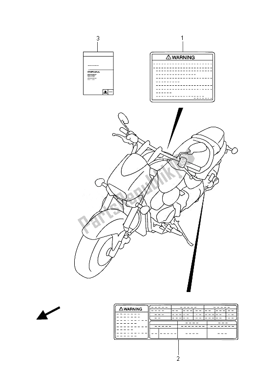 All parts for the Label (vz800 E02) of the Suzuki VZ 800 Intruder 2014