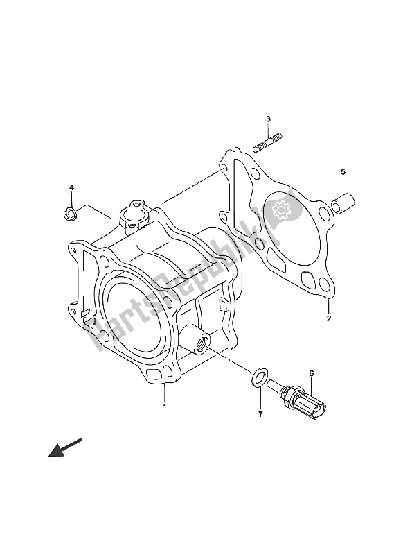 Tutte le parti per il Cilindro del Suzuki UH 125A Burgman 2016
