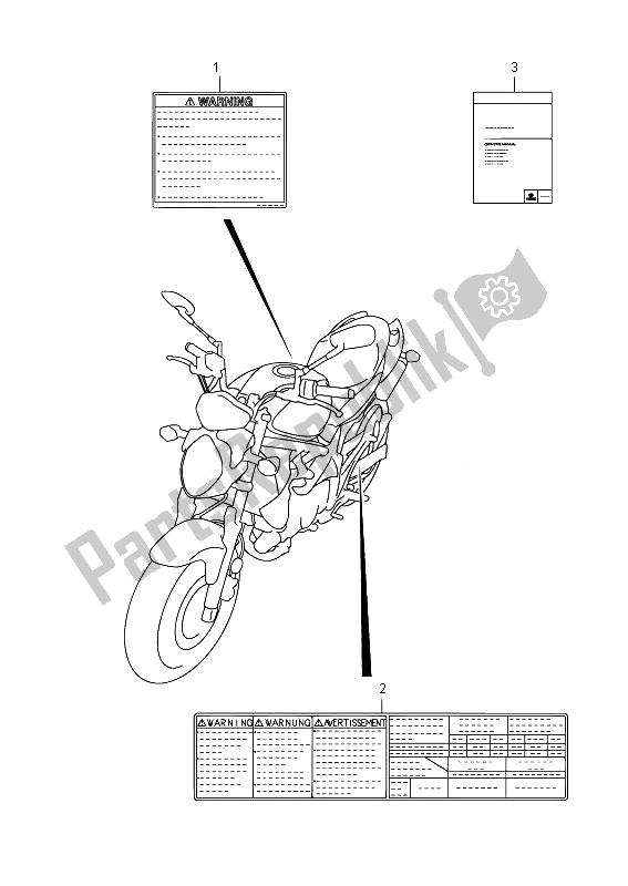 All parts for the Label (sfv650ua) of the Suzuki SFV 650A Gladius 2014