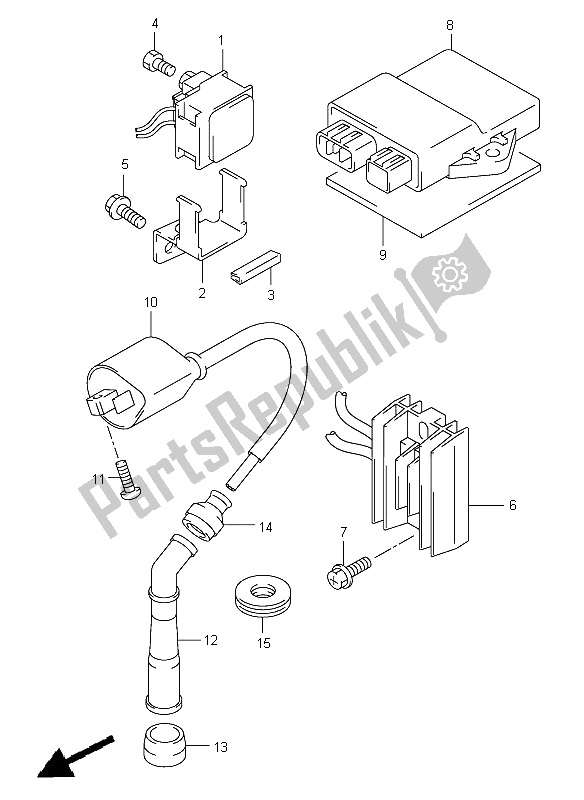 All parts for the Electrical of the Suzuki DR Z 400E 2006