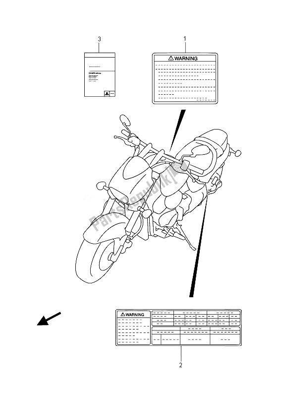 All parts for the Label (vz800 E19) of the Suzuki VZ 800 Intruder 2014