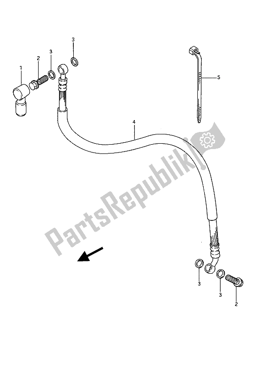 Tutte le parti per il Tubo Frizione del Suzuki GSX 1100F 1989