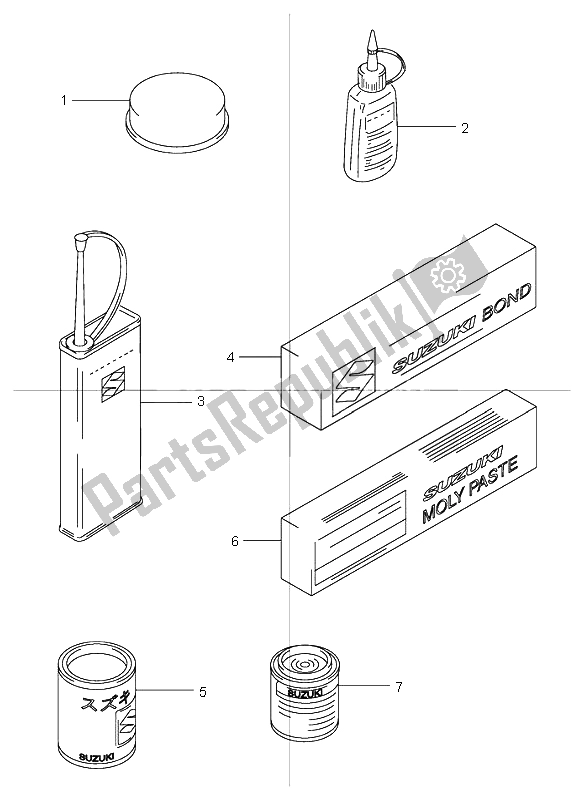 All parts for the Optional of the Suzuki GSF 600 NS Bandit 2003