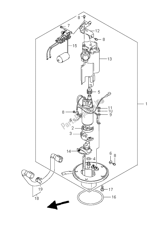 Toutes les pièces pour le Pompe à Essence du Suzuki GSX R 600 2006