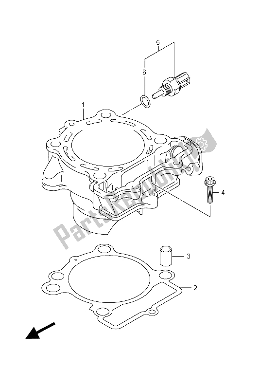 Tutte le parti per il Cilindro del Suzuki RM Z 250 2011