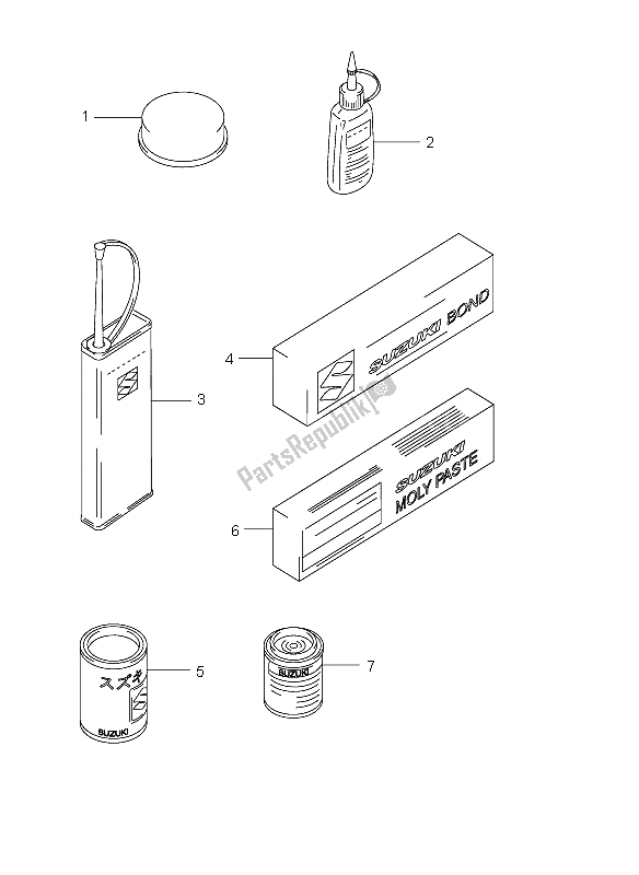 All parts for the Optional of the Suzuki DL 650 V Strom 2006