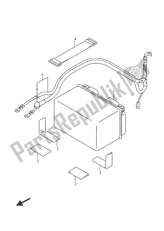 Toutes les pièces pour le Batterie (gsx-s1000auf) du Suzuki GSX S 1000A 2016