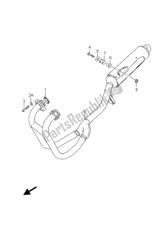 Tutte le parti per il Silenziatore del Suzuki GS 500 EF 2004