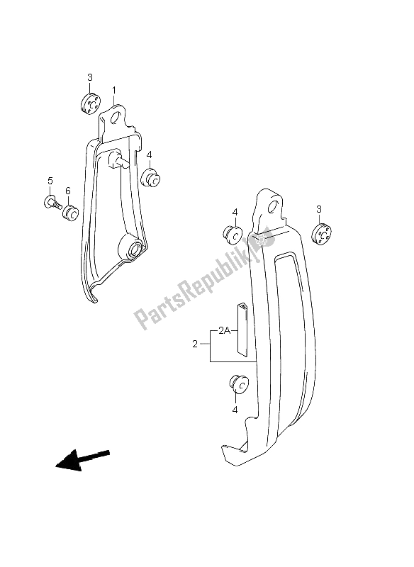 All parts for the Side Rear Cover of the Suzuki VZR 1800 Rnzr2 M Intruder 2008