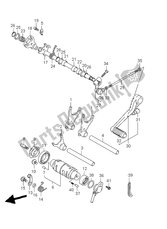 Tutte le parti per il Cambio Di Marcia del Suzuki GSX R 1000 2001