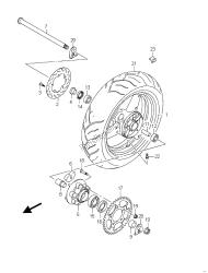 REAR WHEEL (GSF650U)