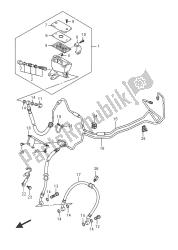 mangueira do freio dianteiro (gsx1300ra e19)