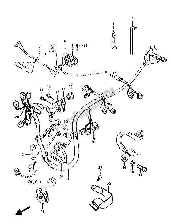 Toutes les pièces pour le Faisceau De Câblage du Suzuki AH 50 1994