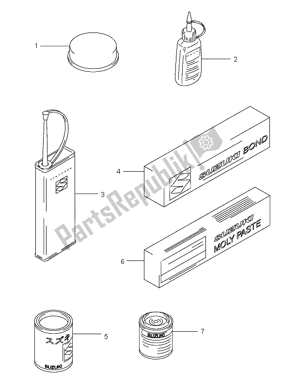 All parts for the Optional of the Suzuki GSX R 600Z 2003