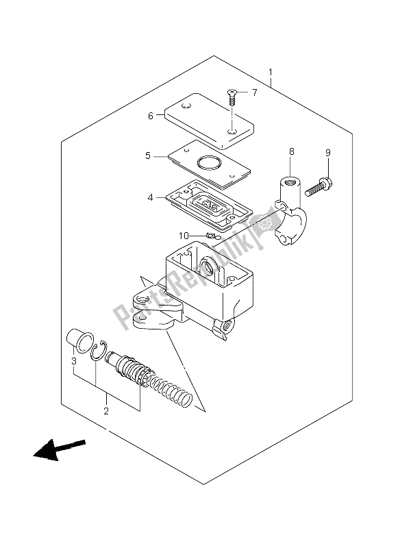 Toutes les pièces pour le Maître-cylindre Avant (gsr600-u) du Suzuki GSR 600A 2008