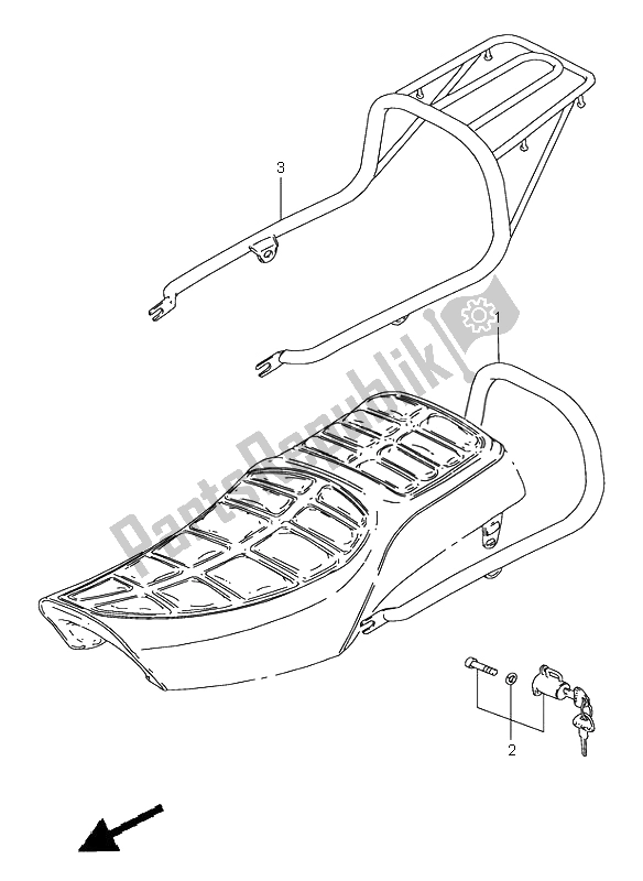 Tutte le parti per il Vettore del Suzuki GN 250E 1996