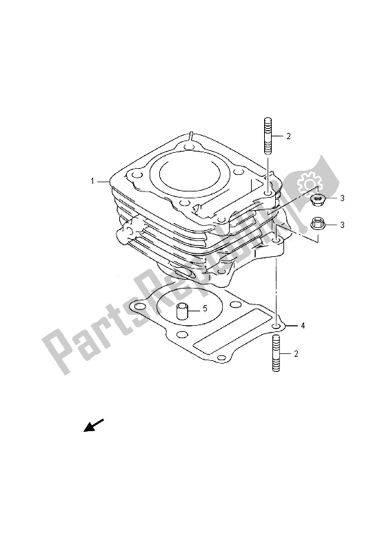 Todas las partes para Cilindro de Suzuki DR Z 125 SW LW 2014