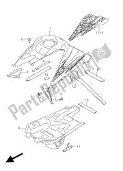 couvercle du réservoir de carburant (lt-r450)