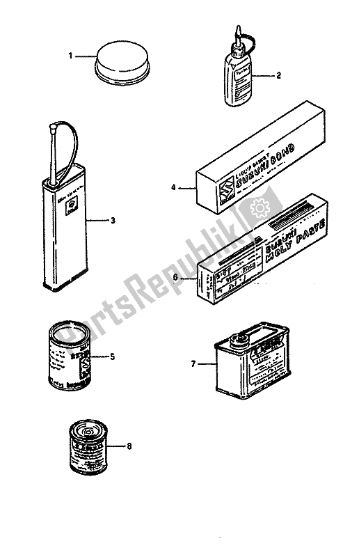 Todas las partes para Opcional de Suzuki GSX R 1100 1989