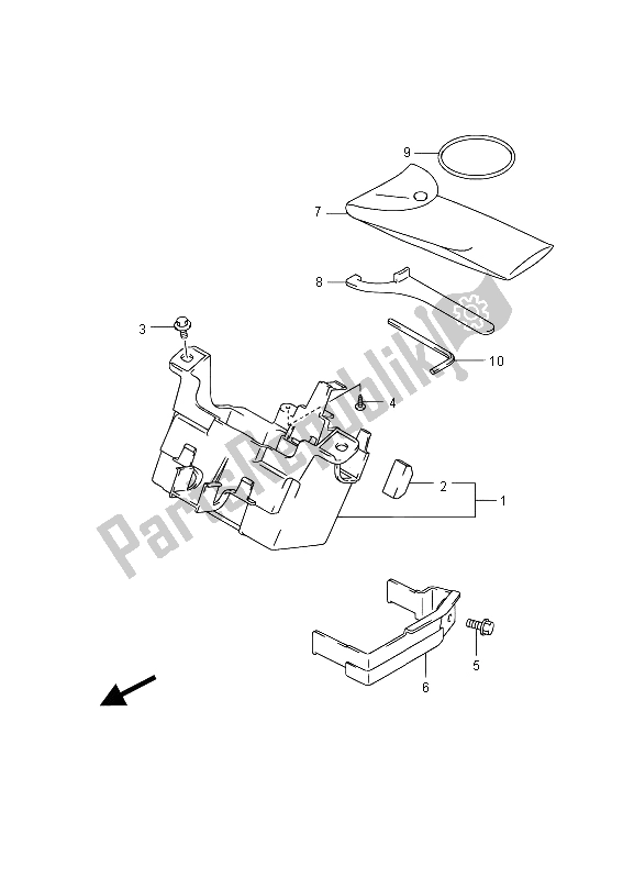 Toutes les pièces pour le Boîte Manuelle (gsf650a) du Suzuki GSF 650 Sasa Bandit 2012