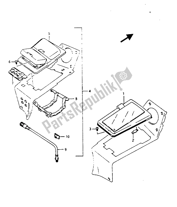All parts for the Map Case Set & Coin Box Set (gv1400gd-gt) of the Suzuki GV 1400 Gdgcgt 1986