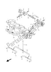 tuyau et joint de corps de papillon (gsx-r1000 e51)