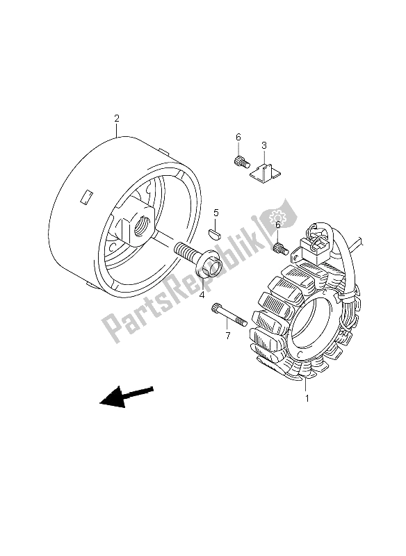 Todas as partes de Magneto do Suzuki DL 1000 V Strom 2009