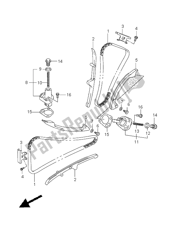 Todas as partes de Corrente De Cam do Suzuki DL 650A V Strom 2009