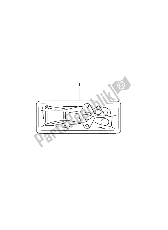 All parts for the Gasket Set of the Suzuki GSX R 600X 2005