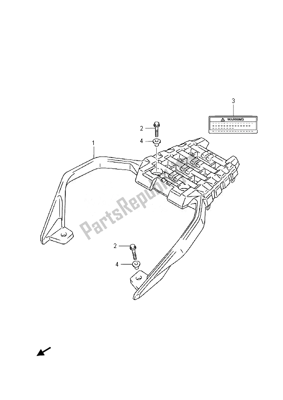 Todas las partes para Portador de Suzuki DL 1000A V Strom 2014