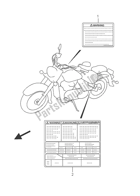 Wszystkie części do Etykieta (vl800c E19) Suzuki C 800 VL Intruder 2011