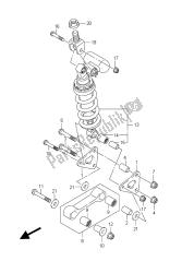 leva del cuscino posteriore (gsx-r1000 e51)