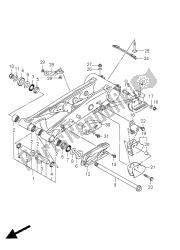 braço oscilante traseiro (lt-r450z)