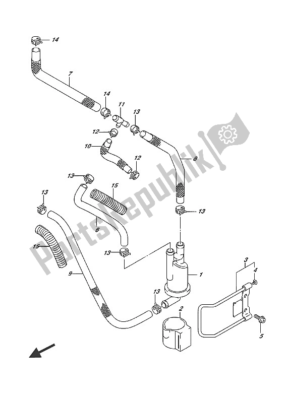 Tutte le parti per il Tubo Flessibile Del Carburante del Suzuki RV 200 2016