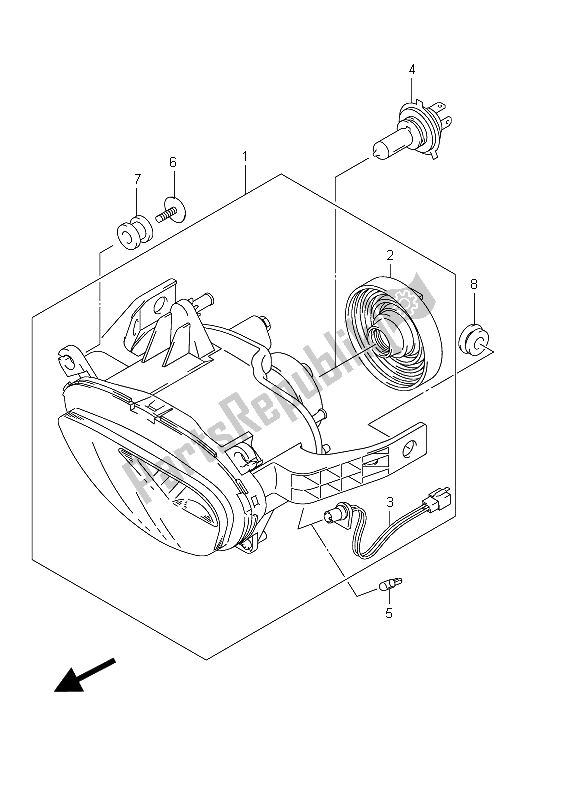 Todas las partes para Conjunto De Faros (vz800 E19) de Suzuki VZ 800 Intruder 2011