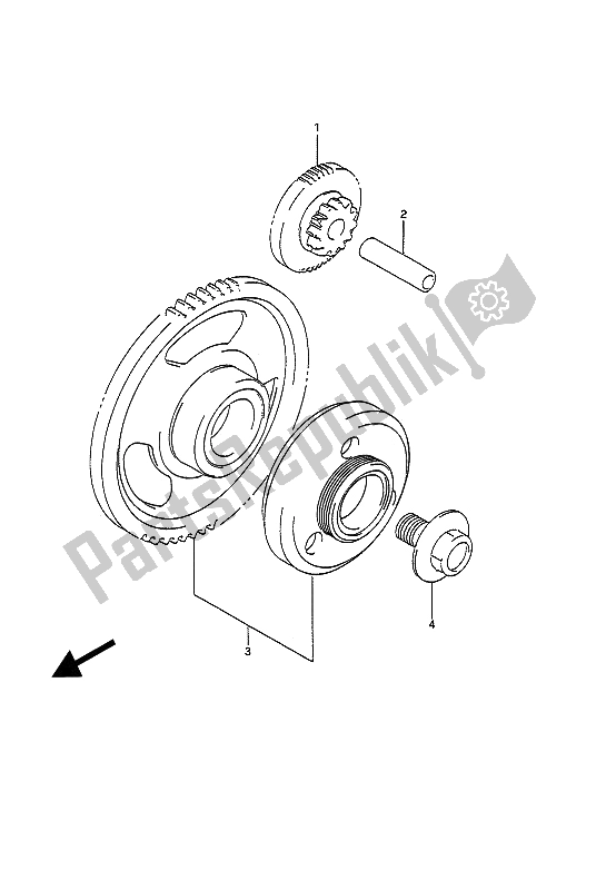 Todas as partes de Embreagem De Partida do Suzuki GSX 1100G 1994