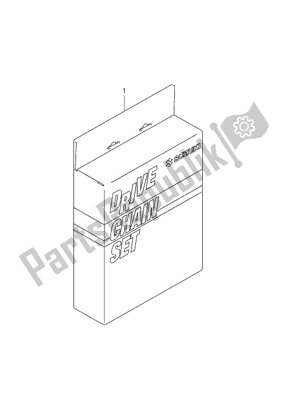All parts for the Drive Chain Set (option) of the Suzuki GSX R 1000Z 2010