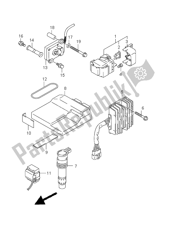 Todas las partes para Eléctrico (e19) de Suzuki GSX R 1000 2002