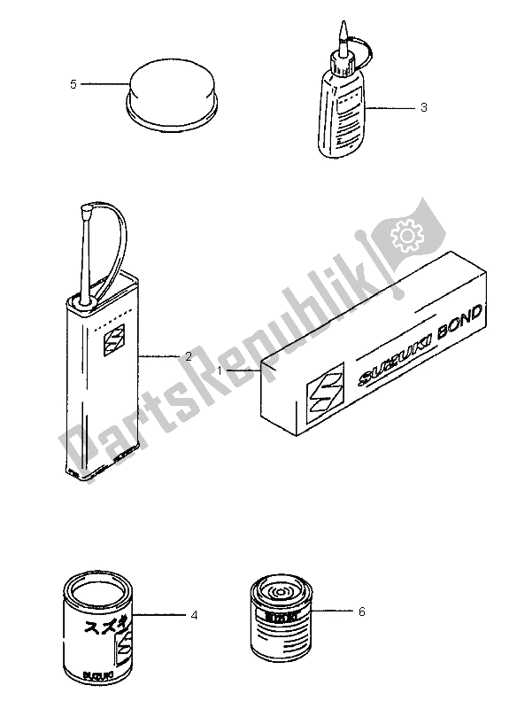 Tutte le parti per il Opzionale del Suzuki RM 250 1999