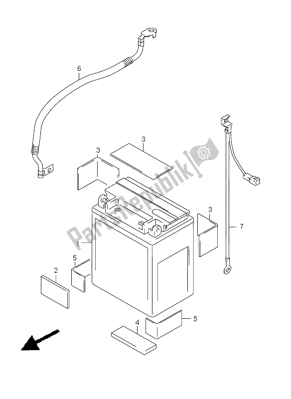 Toutes les pièces pour le Batterie du Suzuki C 1500 VL 2009