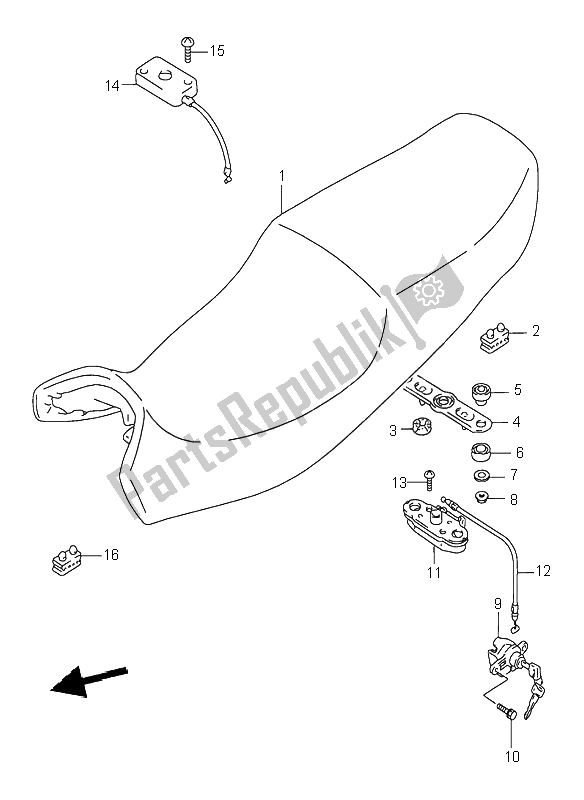 Wszystkie części do Siedzenie Suzuki GSX 750F 1995