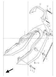 cubierta trasera del asiento (gsf1200s)