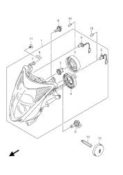 lampe frontale (gsx1300r e24)