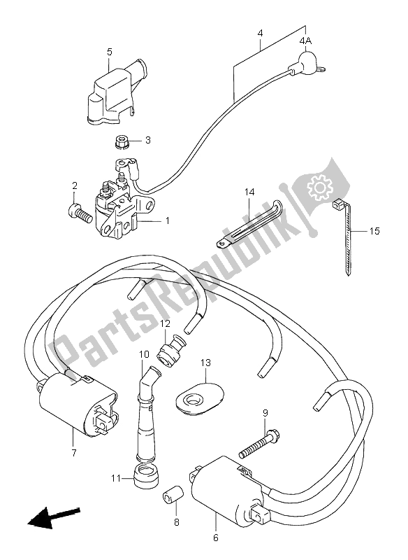 Todas las partes para Eléctrico de Suzuki GSX 600F 1996